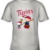 Minnesota Twins Let’s Play Baseball Together Snoopy MLB Youth T-Shirt –