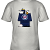 Minnesota Twins Snoopy And Woodstock Resting Together MLB Youth T-Shirt –