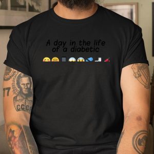Mothers Day Funny day in life of diabetic dad mom diabetes gift T Shirt Itees Global 1