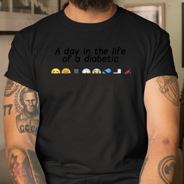 Mother’s Day Funny day in life of diabetic dad mom diabetes gift T Shirt  Itees Global