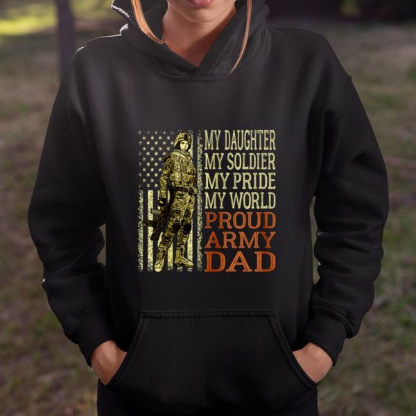 My Daughter My Soldier Hero Proud Army Dad Military Father T Shirt  Itees Global