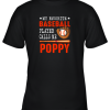 My Favorite Baseball Player Call Me Poppy Funny Youth T-Shirt –