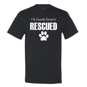 My Favorite Breed Is Rescued Men’s T-Shirt
