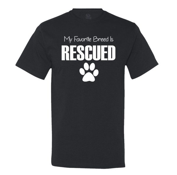 My Favorite Breed Is Rescued Men’s T-Shirt