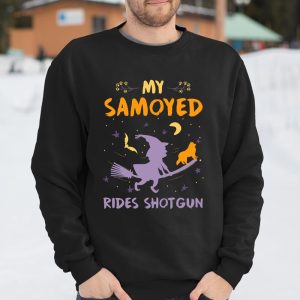 My Samoyed Rides Shotgun Halloween Dog Mom Dad Long Sleeve T ShirtQRS9TKU8CG T Shirt Itees Global 3