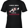 NFL Mickey Mouse I Only Roll With Arizona Cardinals Youth T-Shirt –