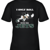 NFL Mickey Mouse I Only Roll With New York Jets Youth T-Shirt –