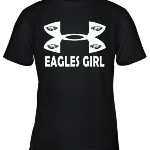 NFL Philadelphia Eagles Girl Under Armour Football Sports Youth T-Shirt –