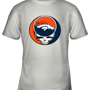 NFL Team Denver Broncos x Grateful Dead Logo Band Youth T-Shirt –