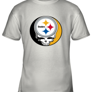 NFL Team Pittsburgh Steelers x Grateful Dead Logo Band Youth T-Shirt –