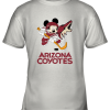 NHL Hockey Mickey Mouse Team Arizona Coyotes Youth T-Shirt –