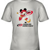 NHL Hockey Mickey Mouse Team Carolia Hurricanes Youth T-Shirt –