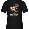 NHL Hockey Mickey Mouse Team Florida Panthers Youth T-Shirt –