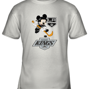 NHL Hockey Mickey Mouse Team Los Angeles Kings Youth T-Shirt –