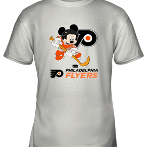 NHL Hockey Mickey Mouse Team Philadelphia Flyers Youth T-Shirt –