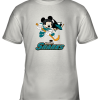 NHL Hockey Mickey Mouse Team San Jose Sharks Youth T-Shirt –