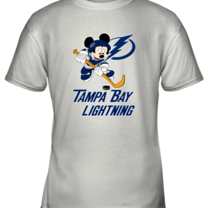 NHL Hockey Mickey Mouse Team Tampa Bay Lightning Youth T-Shirt –