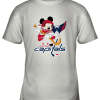 NHL Hockey Mickey Mouse Team Washington Capitals Youth T-Shirt –