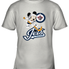 NHL Hockey Mickey Mouse Team Winniepg Jets Youth T-Shirt –