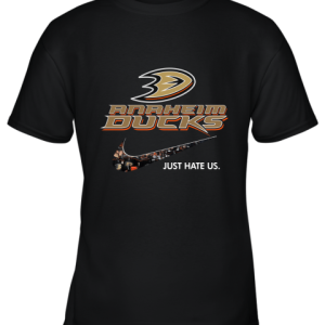 NHL Team Anaheim Ducks x Nike Just Hate Us Hockey Youth T-Shirt –