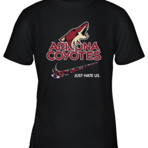 NHL Team Arizona Coyotes x Nike Just Hate Us Hockey Youth T-Shirt –