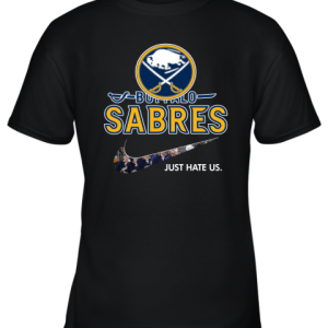 NHL Team Buffalo Sabres x Nike Just Hate Us Hockey Youth T-Shirt –