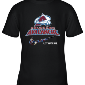 NHL Team Colorado Avalanche x Nike Just Hate Us Hockey Youth T-Shirt –
