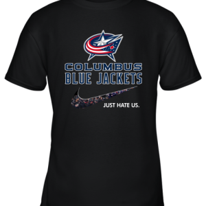 NHL Team Columbus Blue Jackets x Nike Just Hate Us Hockey Youth T-Shirt –