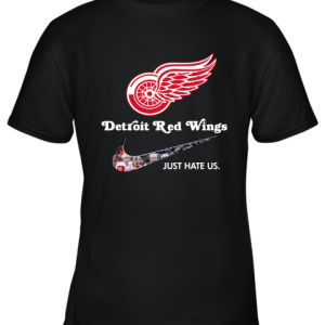 NHL Team Detroit Red Wings x Nike Just Hate Us Hockey Youth T-Shirt –