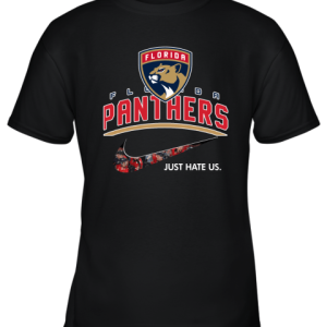NHL Team Florida panthers x Nike Just Hate Us Hockey Youth T-Shirt –