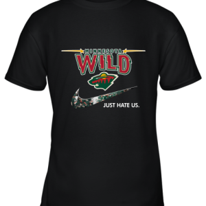 NHL Team Minnesota Wild x Nike Just Hate Us Hockey Youth T-Shirt –