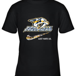 NHL Team Nashville Predators x Nike Just Hate Us Hockey Youth T-Shirt –