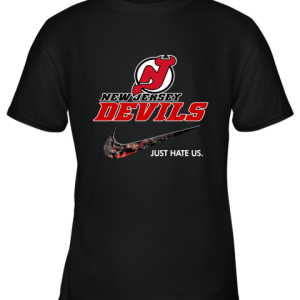 NHL Team New Jersey Devils x Nike Just Hate Us Hockey Youth T-Shirt –