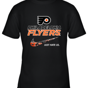 NHL Team Philadelphia Flyers x Nike Just Hate Us Hockey Youth T-Shirt –