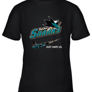NHL Team San Jose Shark x Nike Just Hate Us Hockey Youth T-Shirt –