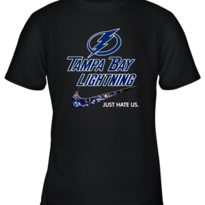 NHL Team Tampa Bay Lightnings x Nike Just Hate Us Hockey Youth T-Shirt –