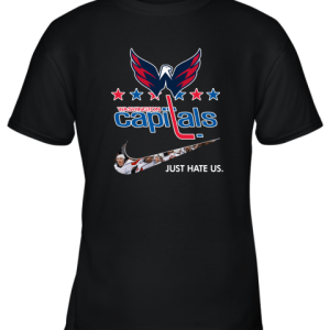 NHL Team Washington Capitals x Nike Just Hate Us Hockey Youth T-Shirt –