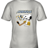 Nashville Predators Ice Hockey Broken Teeth Snoopy NHL Youth T-Shirt –