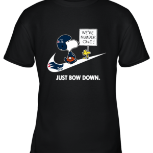 New England Patriots Are Number One – Just Bow Down Snoopy Youth T-Shirt –