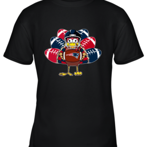 New England Patriots Turkey Football Thanksgiving Youth T-Shirt –