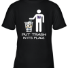New York Giants Put Trash In Its Place Funny NFL Youth T-Shirt –