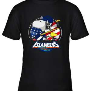 New York Islanders Ice Hockey Snoopy And Woodstock NHL Youth T-Shirt –