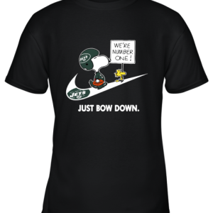 New York Jets Are Number One – Just Bow Down Snoopy Youth T-Shirt –