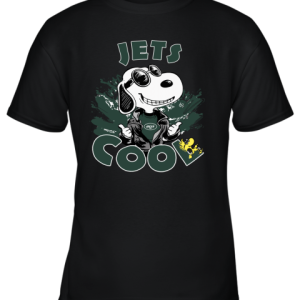 New York Jets Snoopy Joe Cool We’re Awesome Youth T-Shirt –