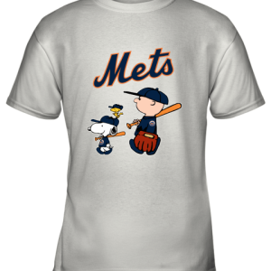 New York Mets Let’s Play Baseball Together Snoopy MLB Youth T-Shirt –