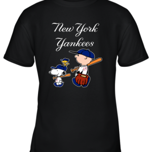 New York Yankees Let’s Play Baseball Together Snoopy MLB Youth T-Shirt –