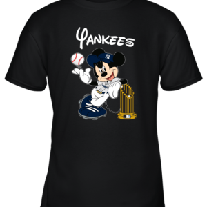 New York Yankees Mickey Taking The Trophy MLB 2019 Youth T-Shirt –