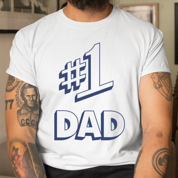 Number 1 Dad #1 Dad T Shirt  Itees Global