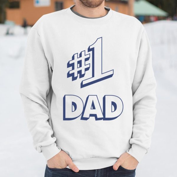 Number 1 Dad #1 Dad T Shirt  Itees Global