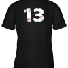 Number #13 BASEBALL Vintage Distressed Team Youth T-Shirt –